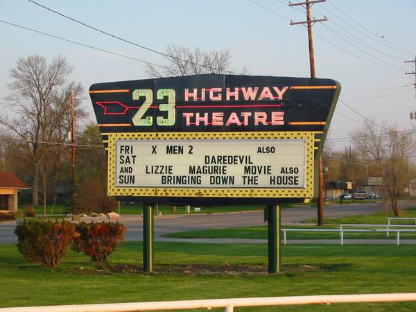 US-23 Drive-In Theater - Marquee (newer photo)